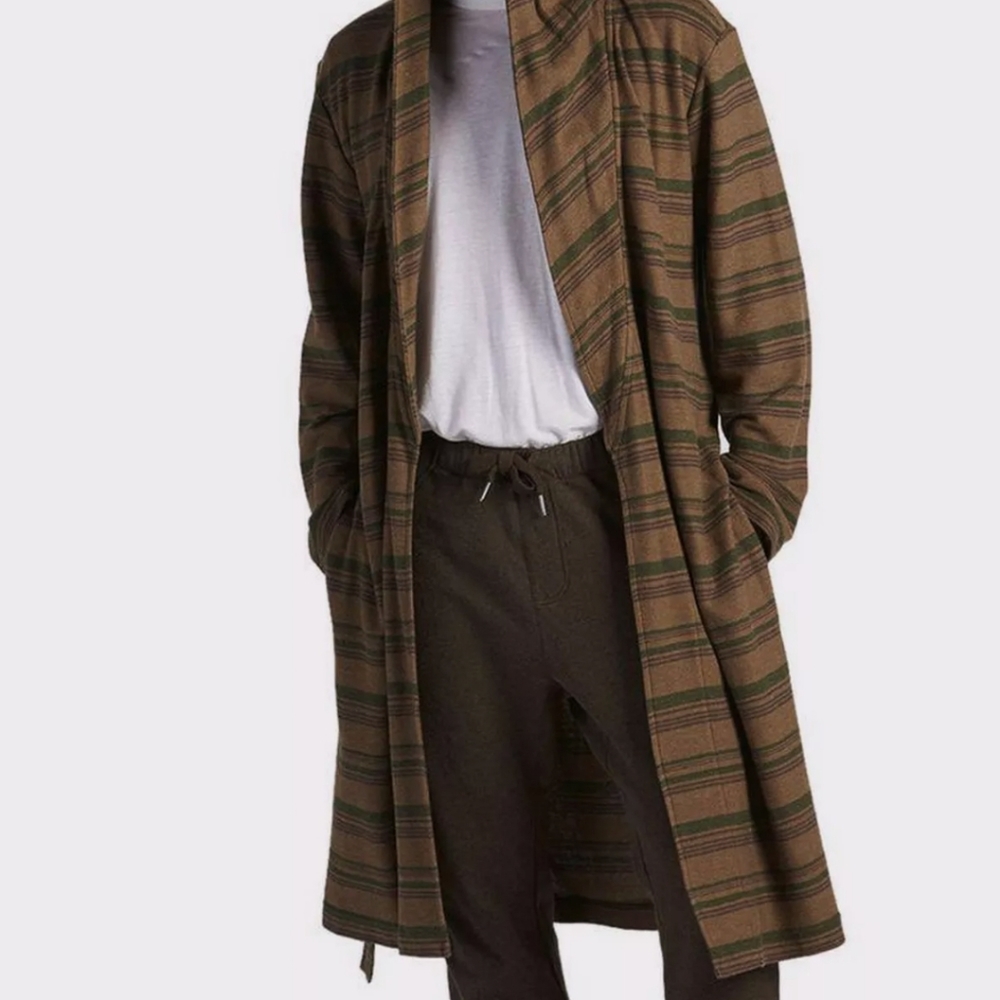 UGG Australia Mens  “Miles” Striped Hooded Bro